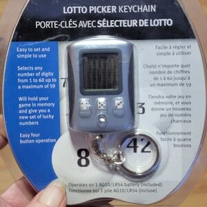 Silver Lotto Picker Keychain